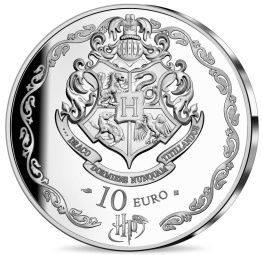 Harry Potter et Dumbledore, monnaie argent revers