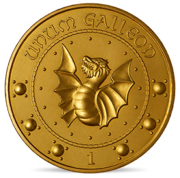 Harry Potter, médaille gallion revers